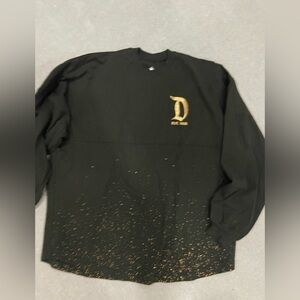 Disneyland Black and Gold Women's Top